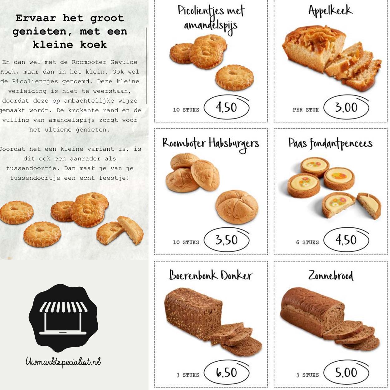 Ervaar Het Groot Genieten, Met Een Kleine Koek - Bakkerij 't Stoepje ...