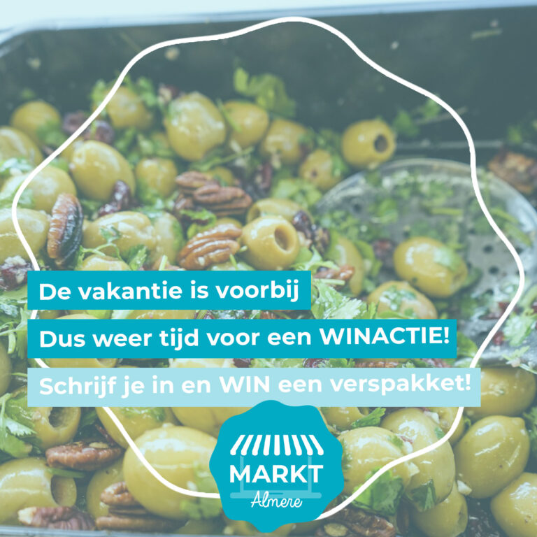 De vakanties zijn weer voorbij! Tijd voor een WINACTIE op de markt van Almere Stad!