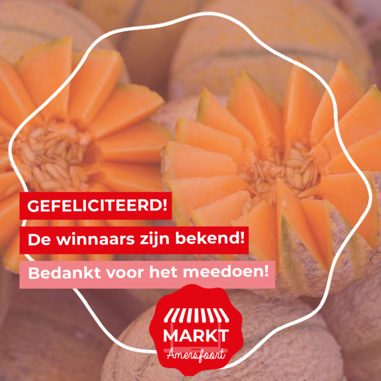 De winnaars zijn bekend van de WINACTIE van de markt van Amersfoort!