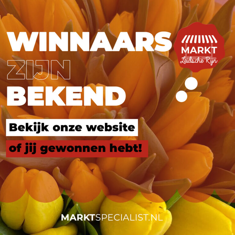 🌷🌷Winnaars TULPEN WINACTIE op de markt van Leidsche Rijn!