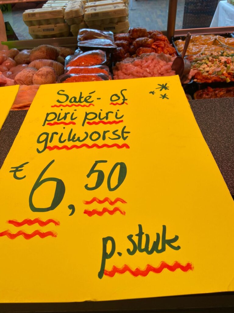 Sate of piri piri grilworst
