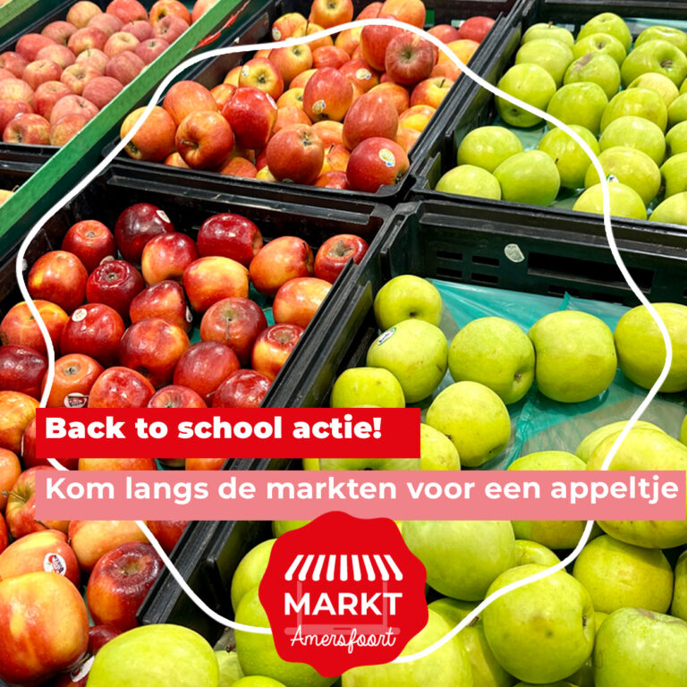 Back to school actie op de markten in Amersfoort