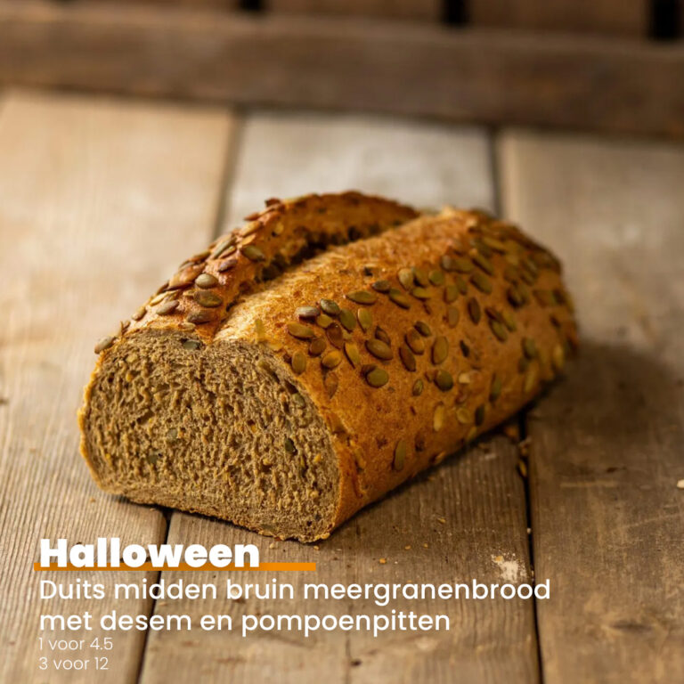 Duits Middenbruin Meergranenbrood met Desem en Pompoenpitten!