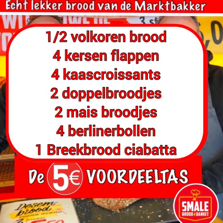 Voordeeltas €5,-